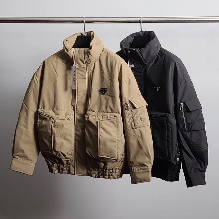 PRD 덕다운 로고와펜 포켓 패딩 점퍼