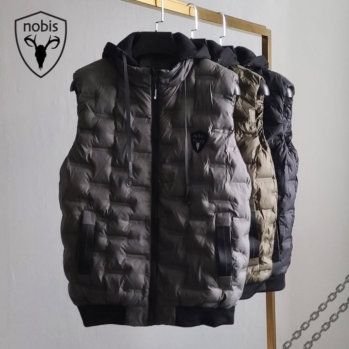 NB 리키 바비 후드 패딩조끼