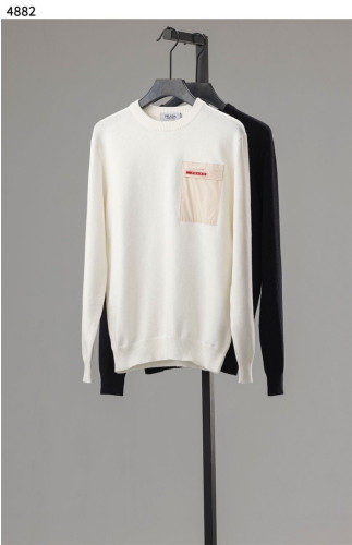 PRD 포켓 레드로고 크루넥 스웨터