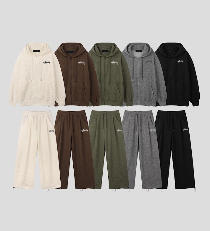 20503_SY 골지 후드 집업 세트(남자)