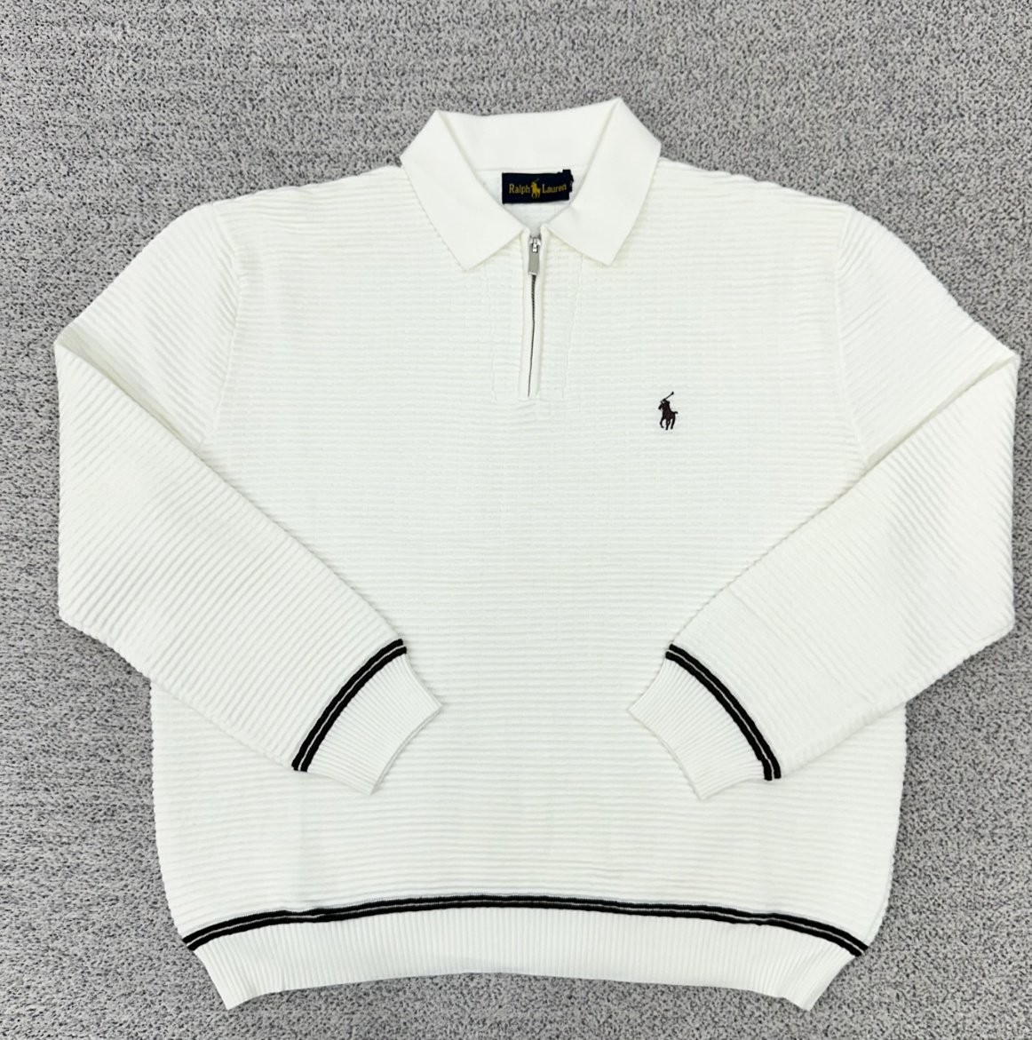 20489_PL 투라인 반집업 니트 카라