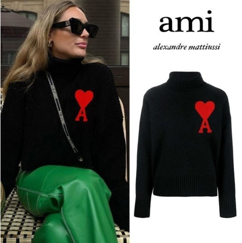 ⬜2025 F/W A♡I (NEW) BIG Patch turtleneck Knit ⬜