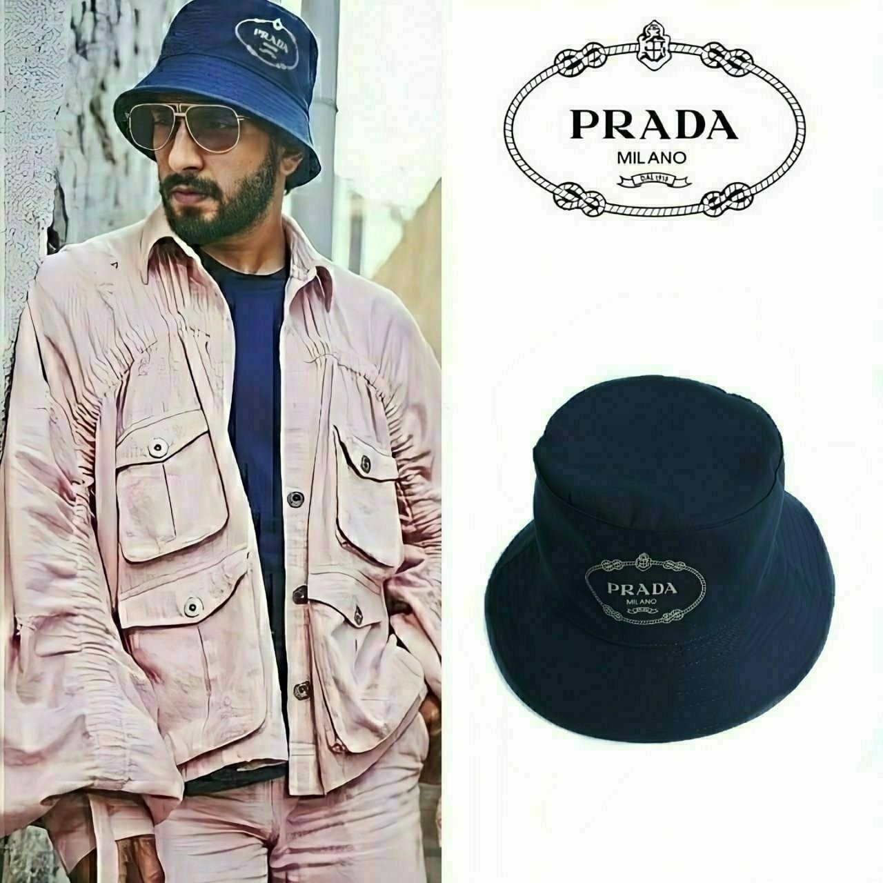 ⚪⚪⚪ 25S 프♡다 로고프린트 버킷햇 ⚪⚪⚪