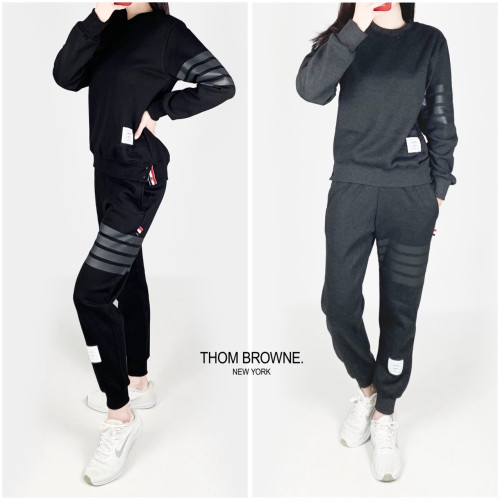 <톰브 기모 맨투맨 조거 세트>