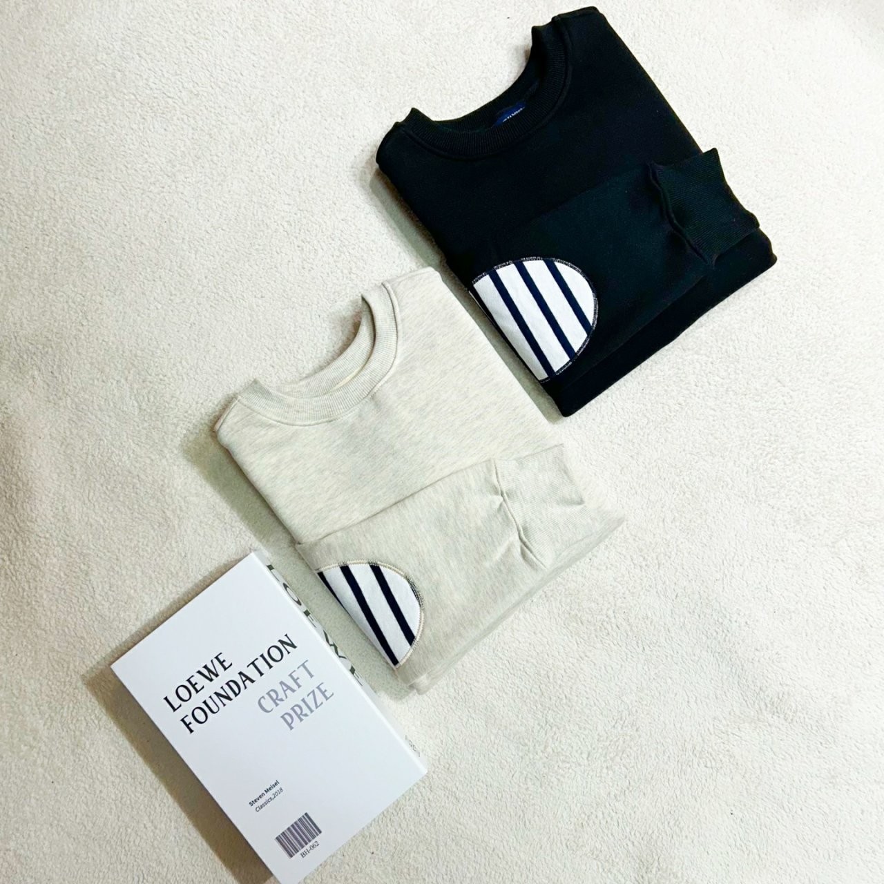 SAINT JAMES 기모 엘보 패치 맨투맨