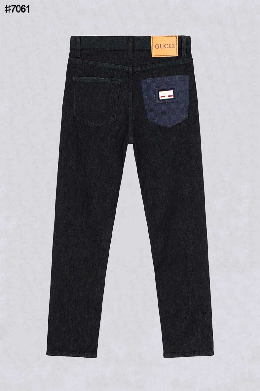 🍀 [GUCCI] 구찌 GG 밴드 포켓 슈프림 슬림핏 데님 팬츠 🍀