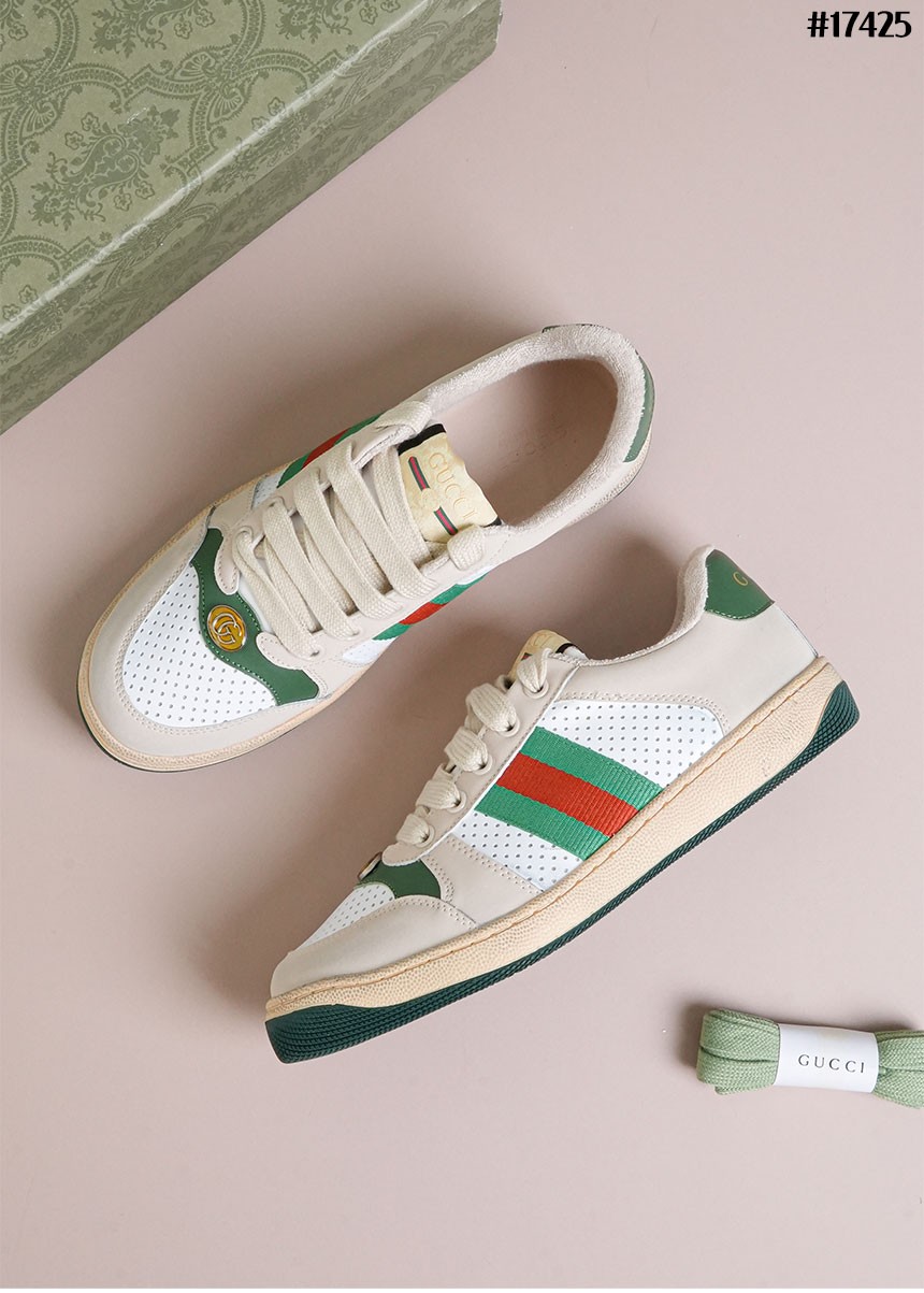🔆[GUCCI] 구찌 GG 스크리너 레더 스니커즈 🔆
