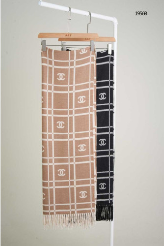 🔆 [CHANEL] 샤넬 CC로고 자가드 프린지 머플러 🔆