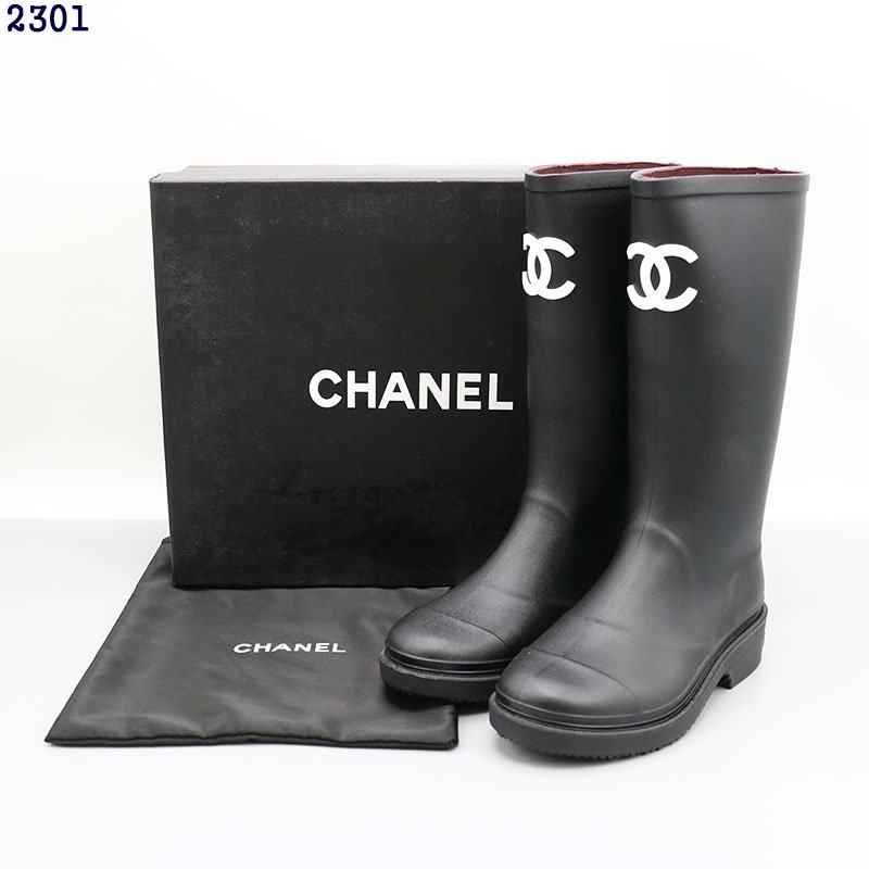 👹샤넬 CC로고 레인부츠👹