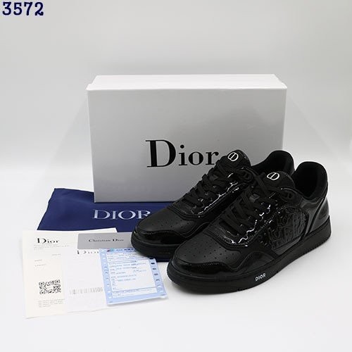 👹디올 B27 블랙 페이턴트 오블리크 로우탑 스니커즈👹