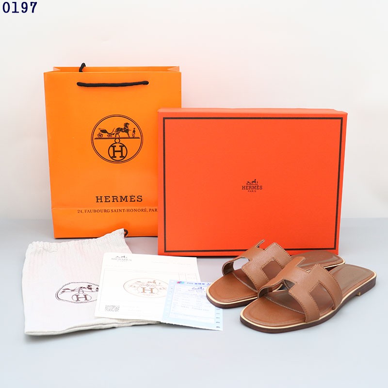 👹에르메스 H 오란 샌들 (브라운) 👹