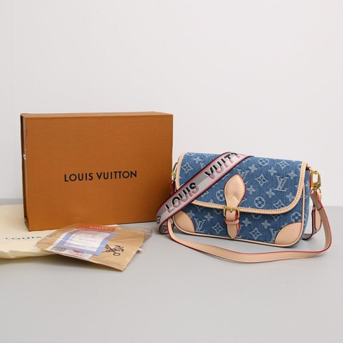 👹루이비통 다이앤 모노그램 데님 숄더백👹