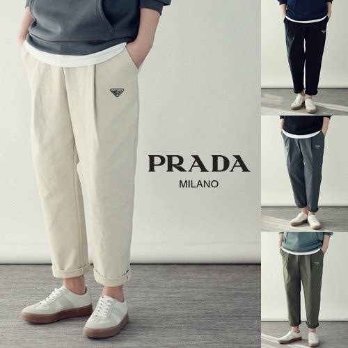 💕 나** 트리플 나염 양기모 원포켓 세미와이드 밴딩 팬츠