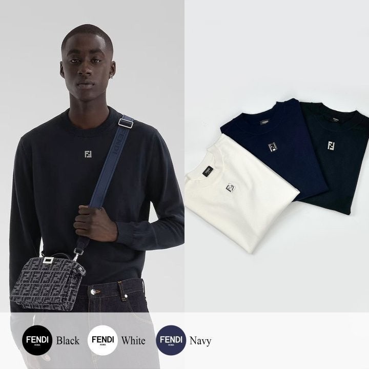 💕 펜* 메탈 FF 크루넥 니트