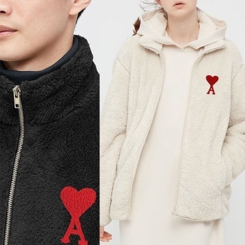 💕 아* 레드하트 양털 집업