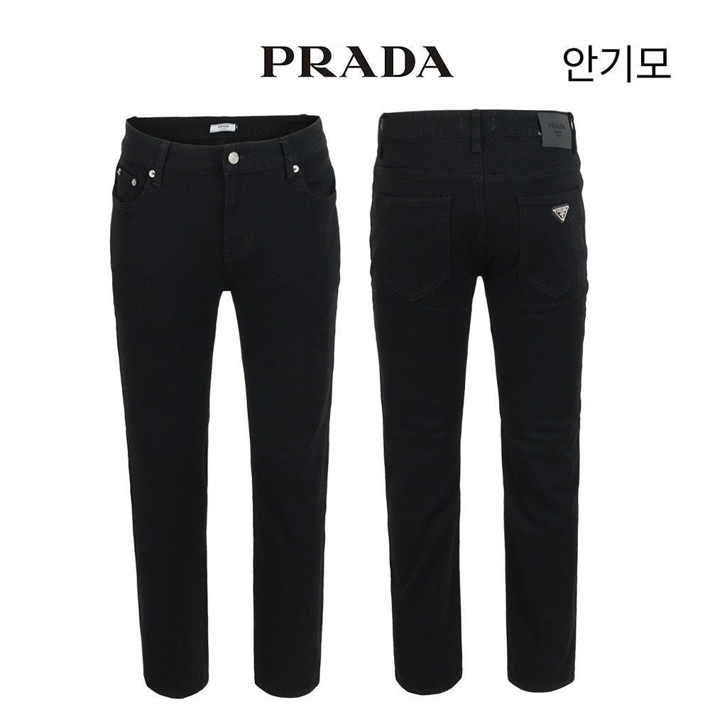 💕 프** 안기모 블랙스판 슬림 일자팬츠