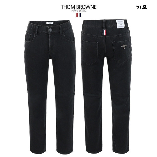 💕 톰* 융기모 올블랙 히든밴딩 슬림팬츠