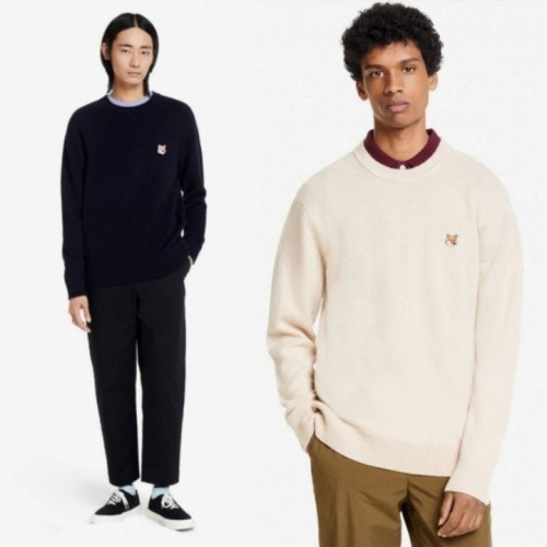 💕 메* 키츠네 울라운드니트(옐로우패치)