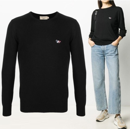 💕 메* 키츠네 트리컬러 라운드니트 (여성)