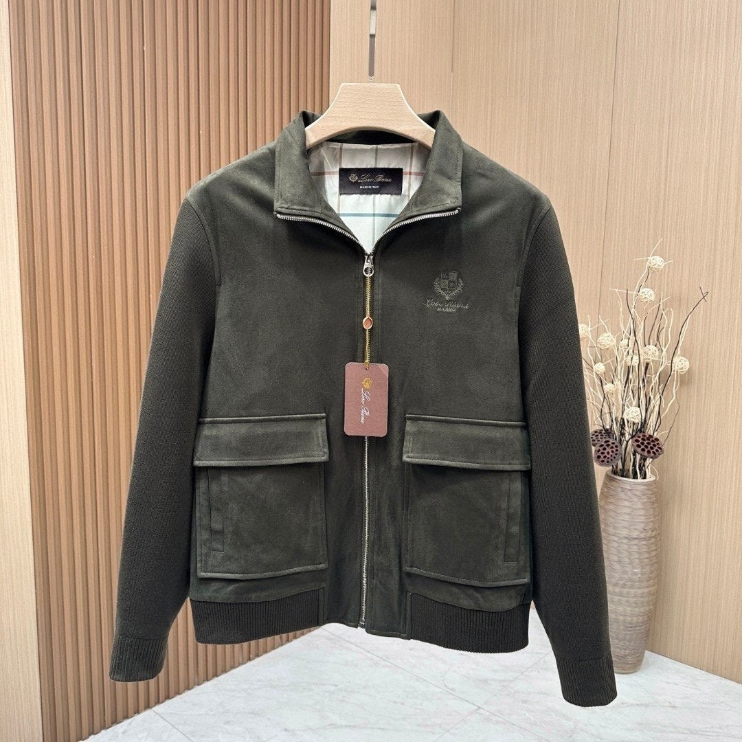 💕 로* 피아나 로로피 스웨이드 트러커자켓