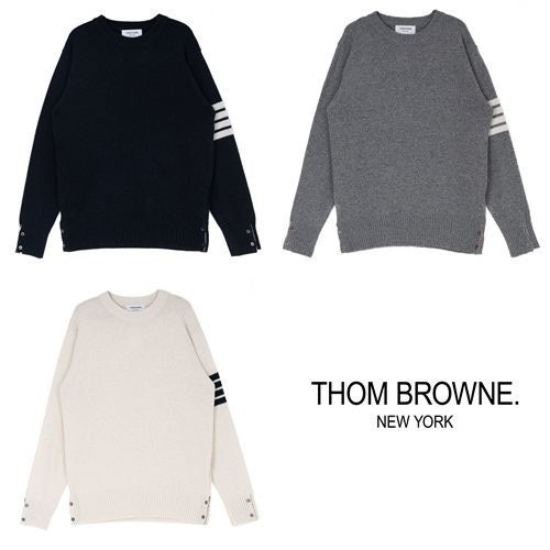 💕 톰* 램스울 절개 라운드 니트