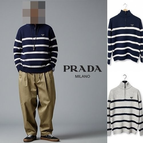 💕 프** 울 단가라 반집업 니트