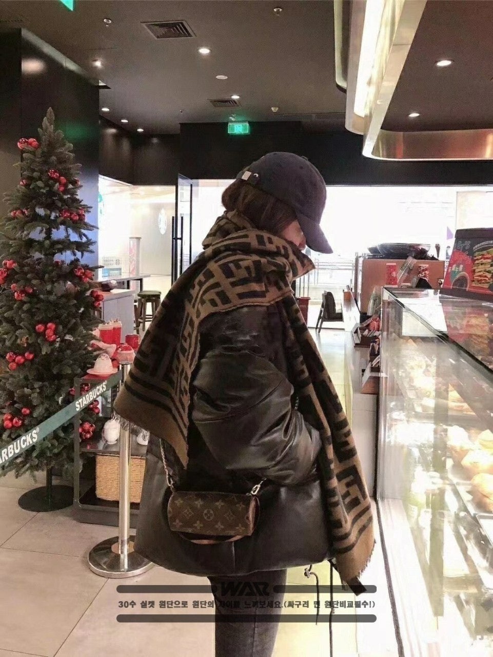 💕 펜* FF 패턴 캐시미어 머플러