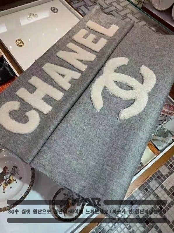 💕 샤* 캐시미어 베이직 로고 그레이 숄