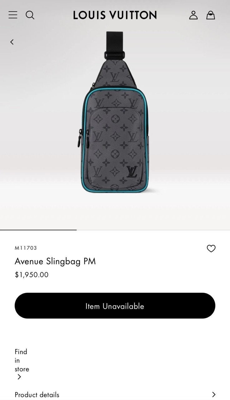 💕 루* 에비뉴 모노그램 이클립스 리버스 슬링백