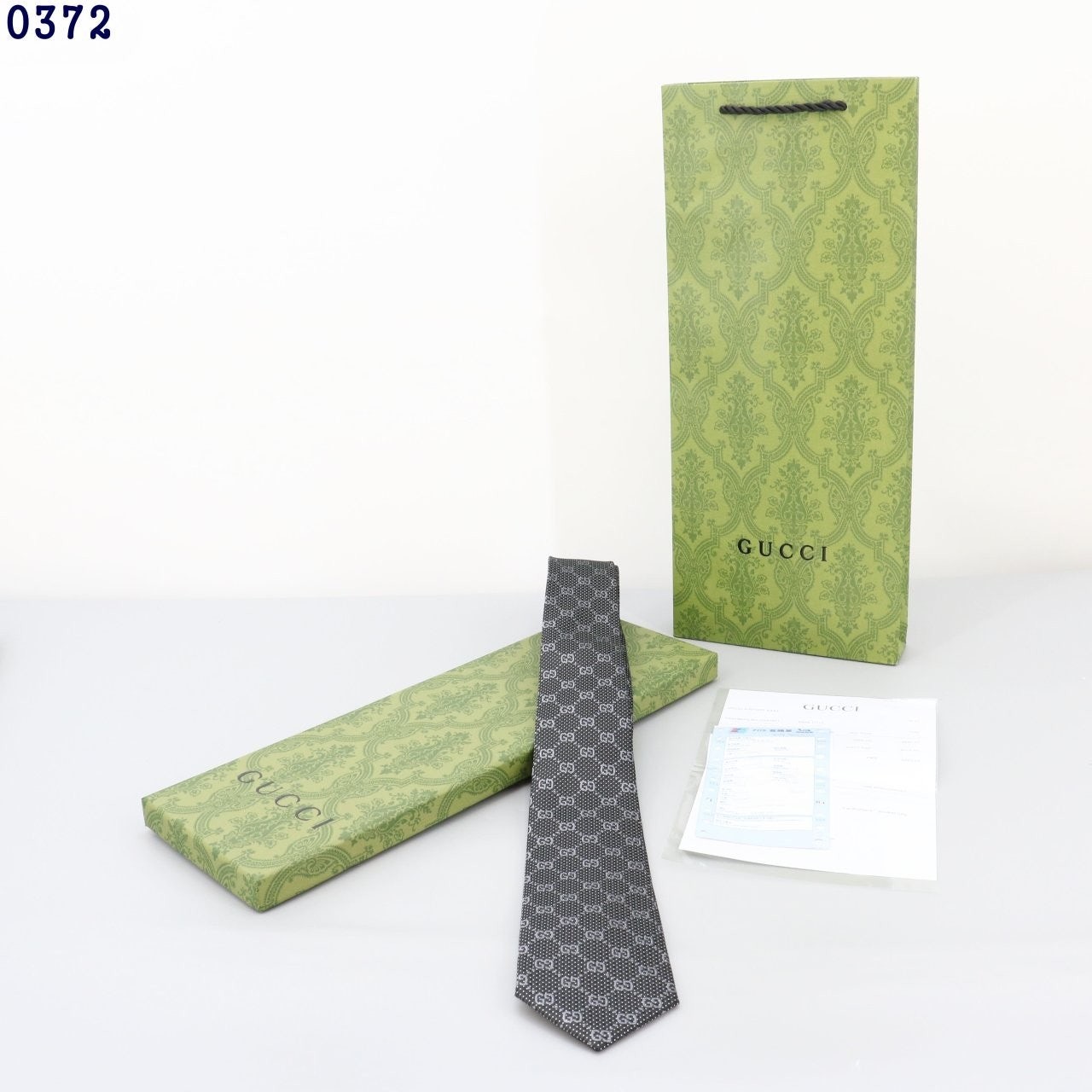 💕 구* GG로고 도트 프린트 넥타이