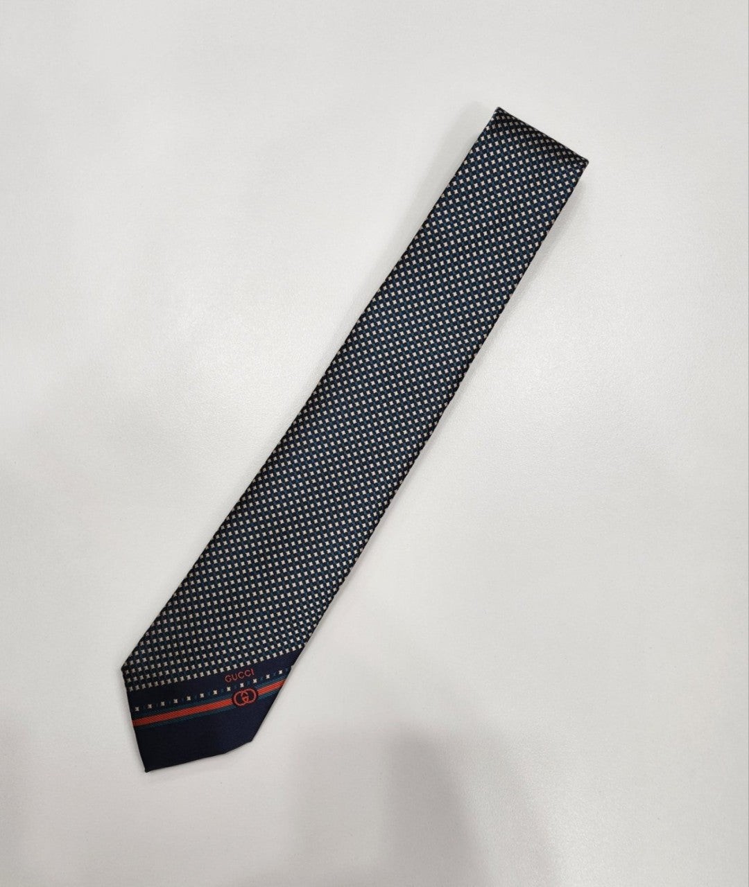 💕 구* 인터로킹 G 사선로고 실크 넥타이