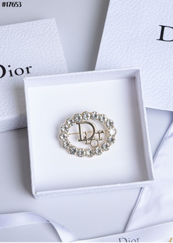 🔆 [DIOR] 크리스찬 디올 CD 크리스탈 골드 브로치 🔆