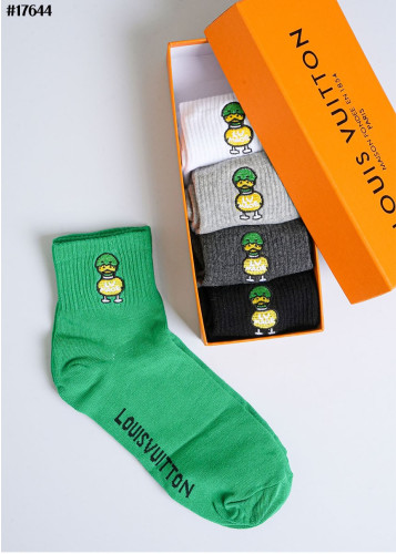 🔆 [LOUIS VUITTON] 루이비통 카툰 덕 코튼 앵클 삭스 5PCS 셋 🔆