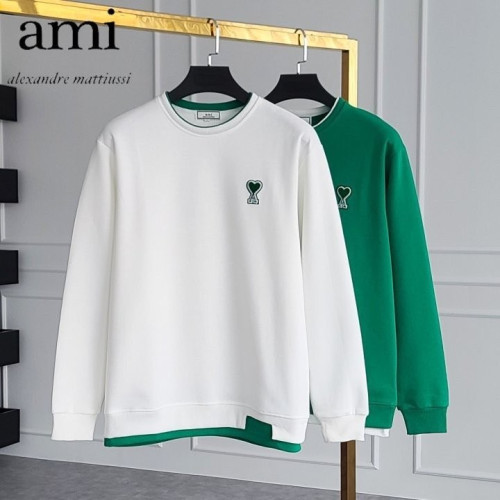 AM 그린하트 레이어드 맨투맨