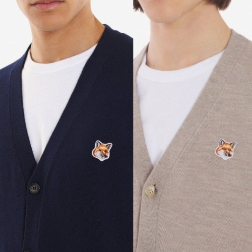 MG 브라운 폭스헤드 캐시 V 니트가디건