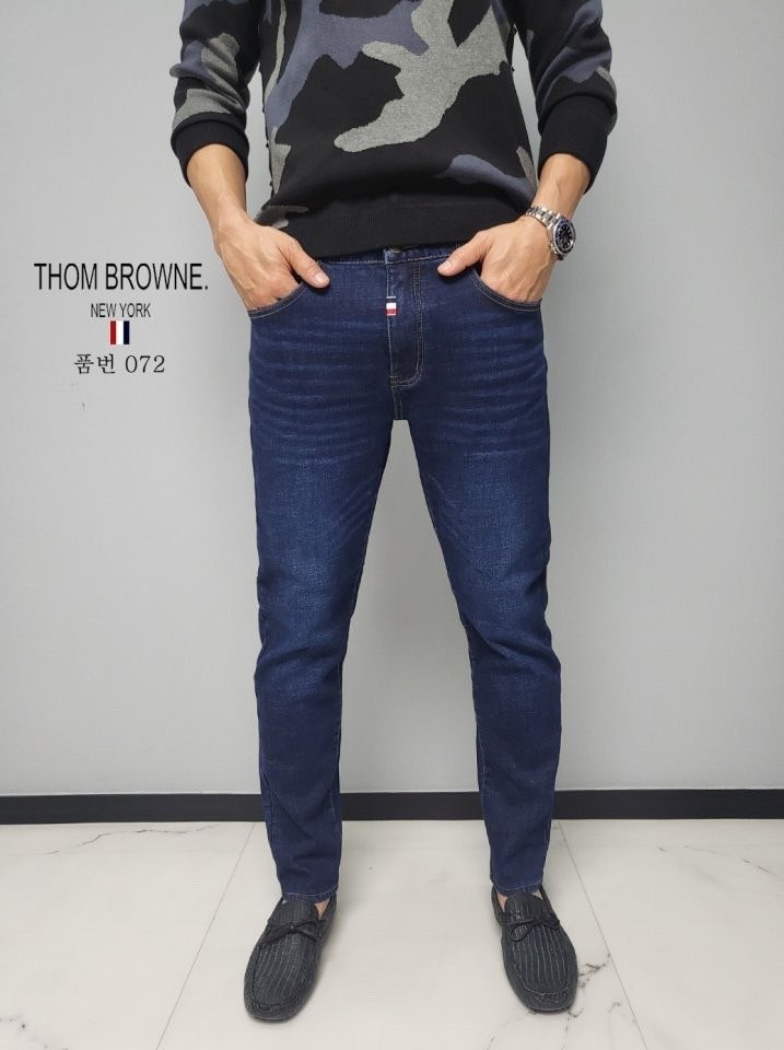 TB 가죽탭 밍크 보아털 청바지