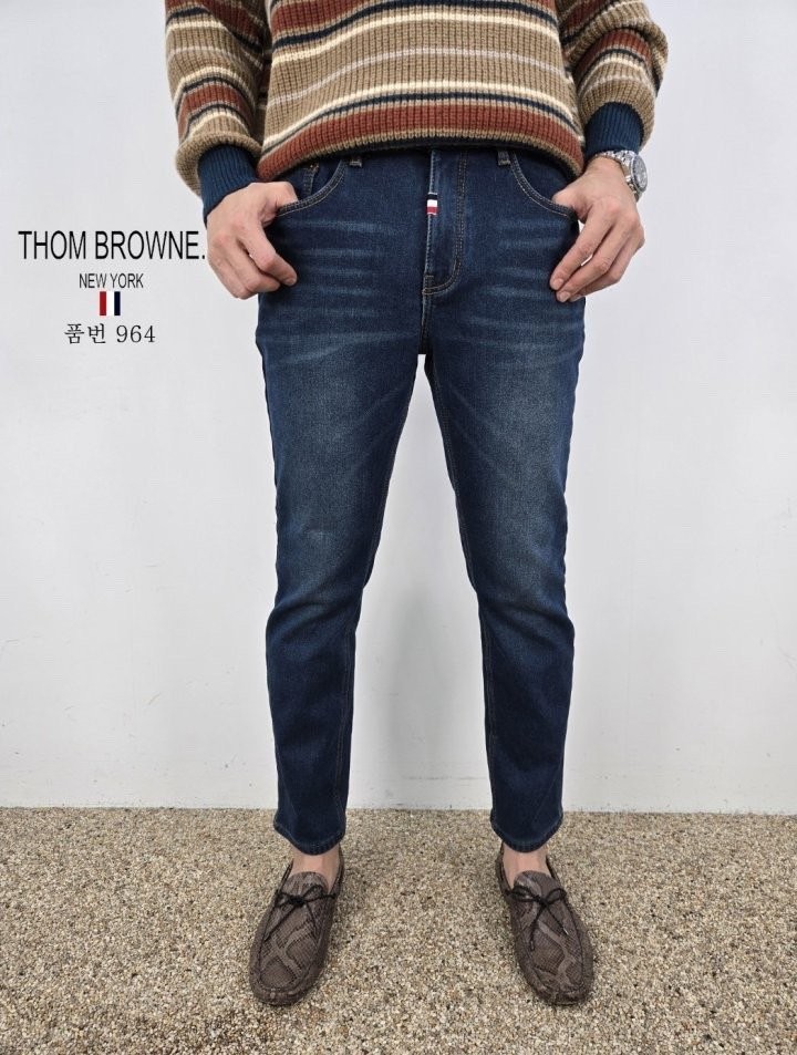 TB 수입원단 밍크기모 데님 팬츠