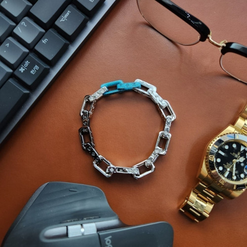 [489번] #루이비통  모노그램 체인 팔찌