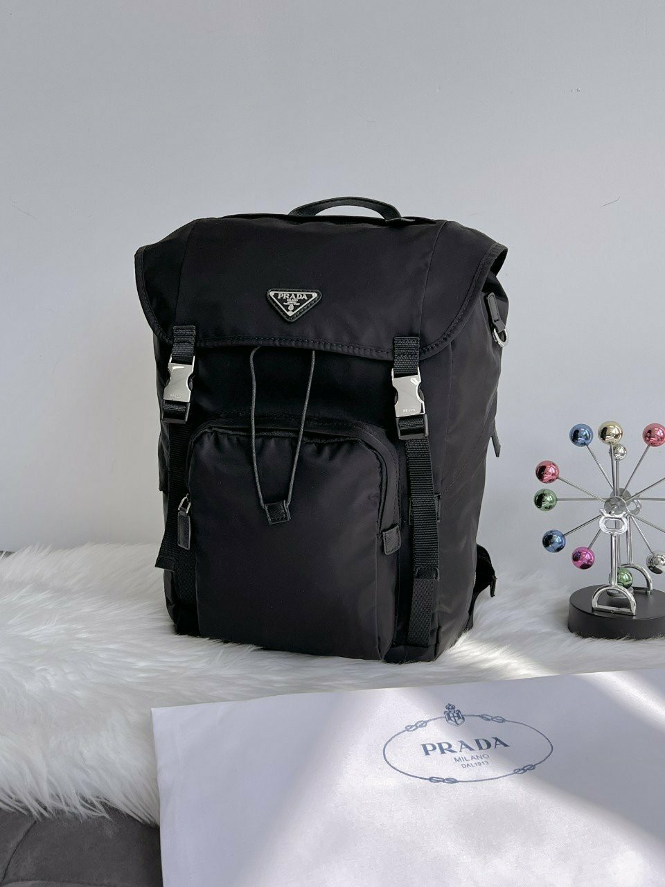 #Q #프라다 리나일론  백팩