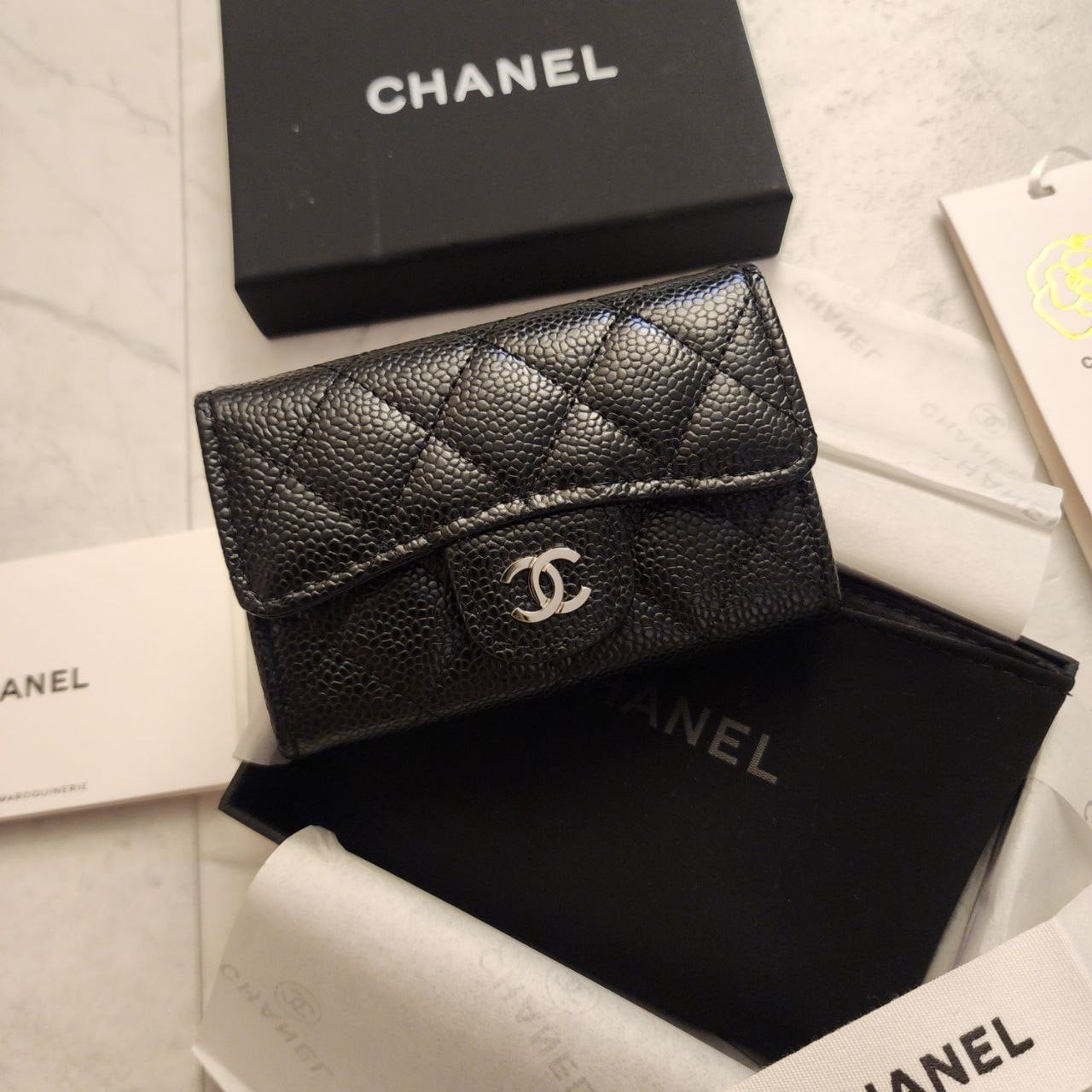 #RT #샤넬 클래식 똑딱이 카드지갑