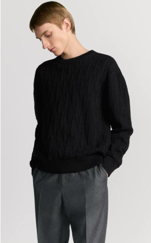 #디올 오블리크 블렌드 자카드 스웨터