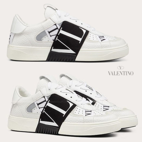 발렌티노 송아지 가죽 & 패브릭 밴드 VL7N