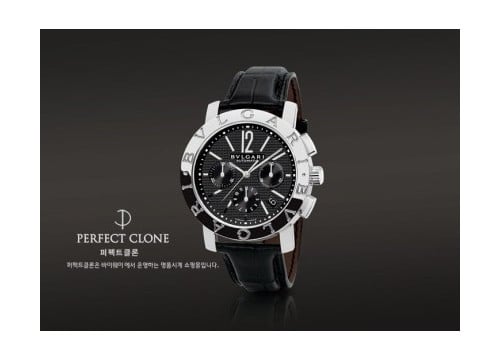 불가리 라인맨즈 BB42BSLDCJ 가죽시계