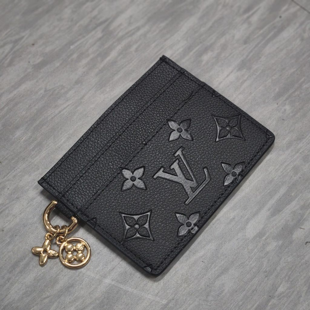 루이비통 3 참 홀더 블랙 카드지갑