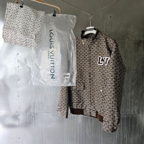 루이비통 모노그램 울 해링턴 블루종 자켓