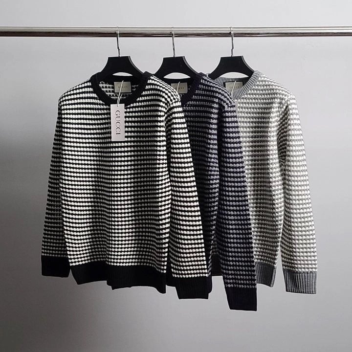 구찌 체스 패턴 와플 니트