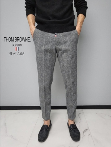 톰브라운 기모 헤링본 시크릿 밴딩 슬랙스