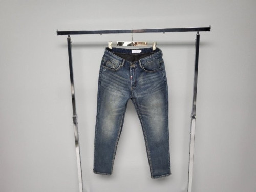 톰브라운 융기모 중청 워싱 청바지