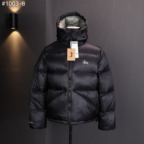 스투시 1003-B 마이크로 립스탑 다운 파카 팬텀 블랙 패딩