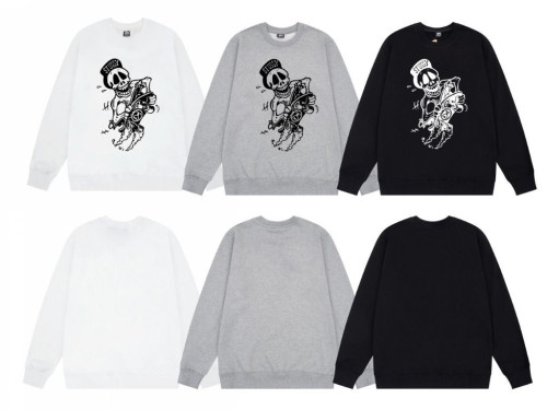 스투시 보드 스컬 맨투맨